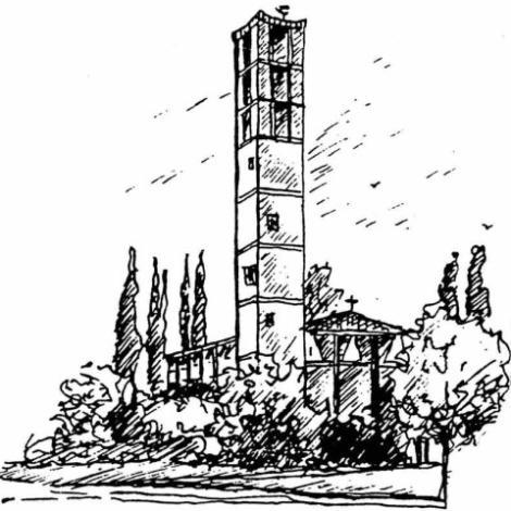 Zeichnung Pfarrkirche Neuwerk (c) MvdA Zeichnung Pfarrkirche Neuwerk (c) MvdA